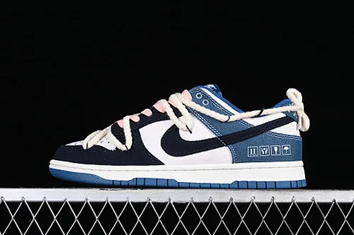All categories Nk SB Dunk series Nk SB Dunk Low low-top sneakers J version Nk Dunk Low Retro "Industrial Blue" washed denim SB low-top casual sneakers DV0834-101